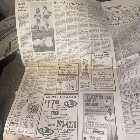 Shuttle Up ‘Like A Champ’ Albuquerque Journal April 13, 1981 Main Section - Picture 9 of 10